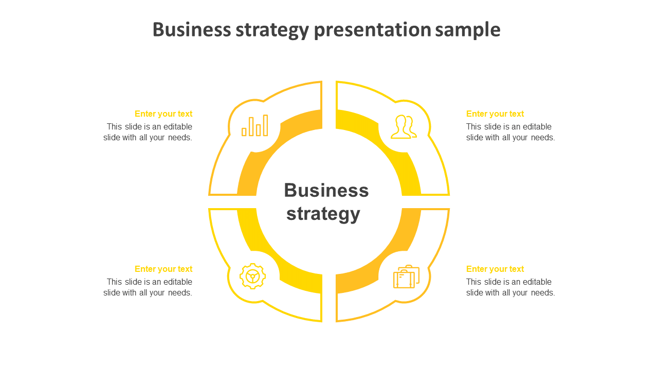 Free - Our Predesigned Business Strategy Presentation Sample